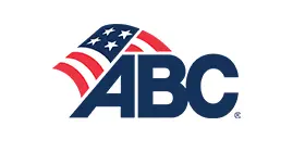 A logo of the american broadcasting company.